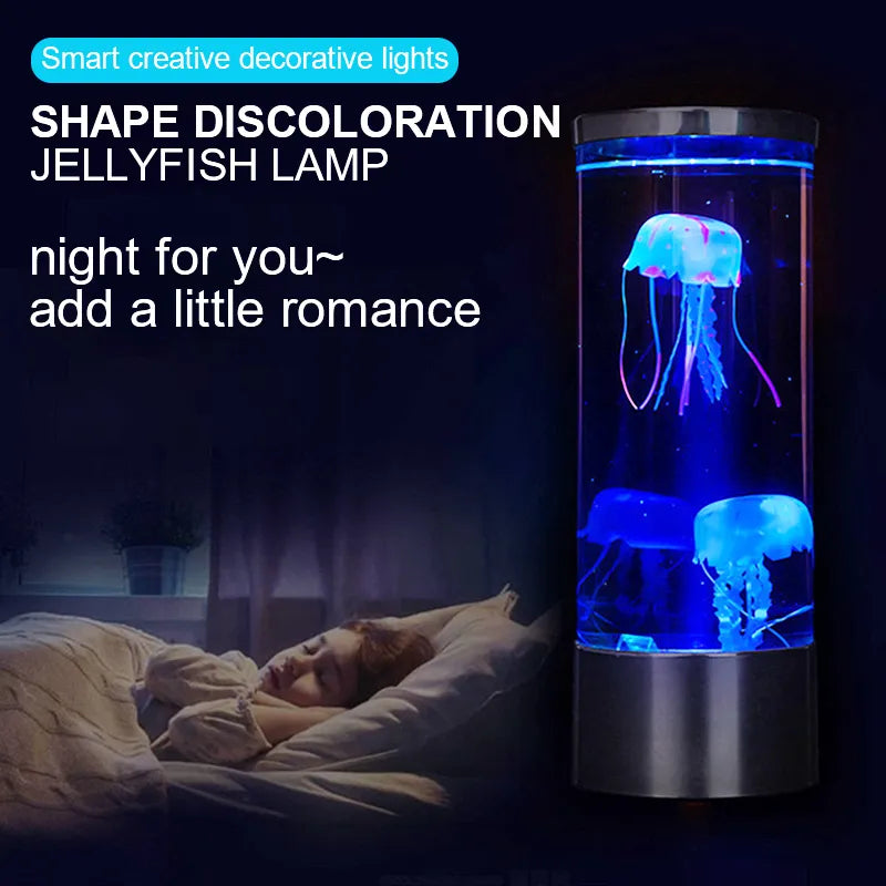 Led Creative Jellyfish Light Aquarium Night Light Multicolor